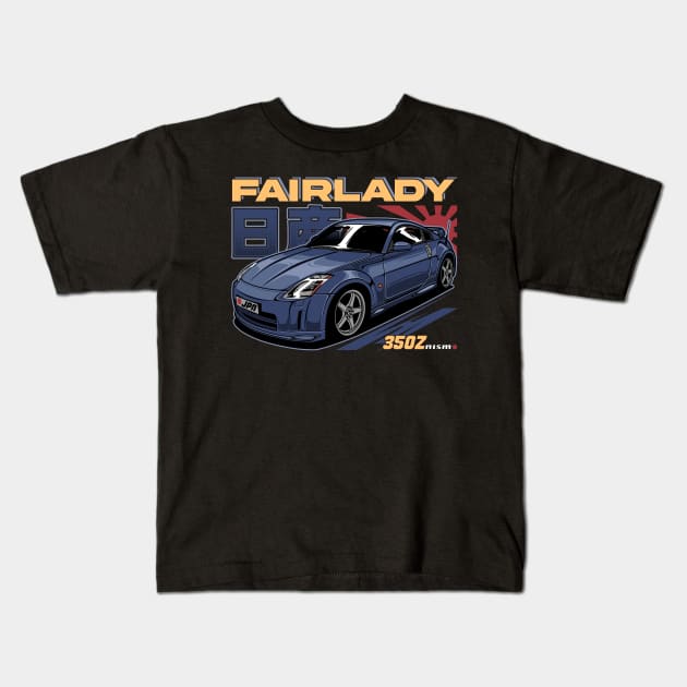 Fairlady 350Z Kids T-Shirt by idrdesign